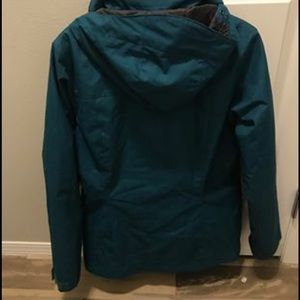 Teal women's interchangeable Columbia Winter Coat
